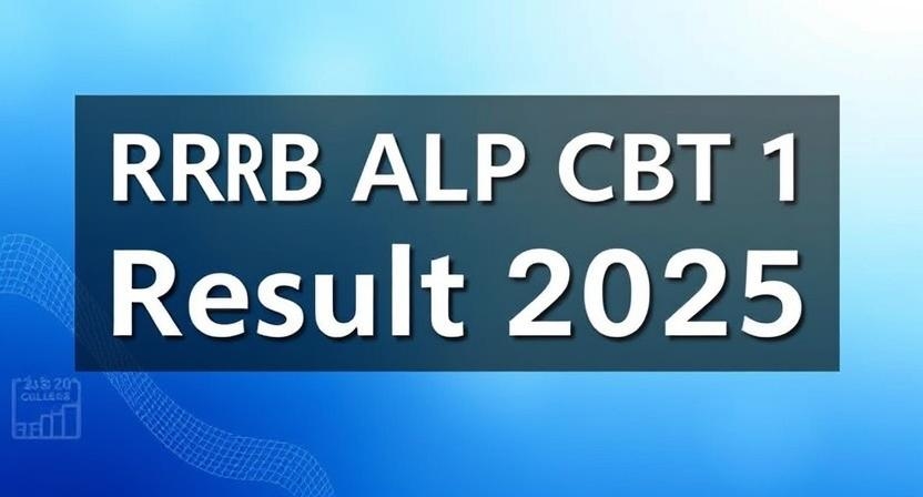 RRB ALP CBT 1 Result 2025 - Candidates Checking Result Online