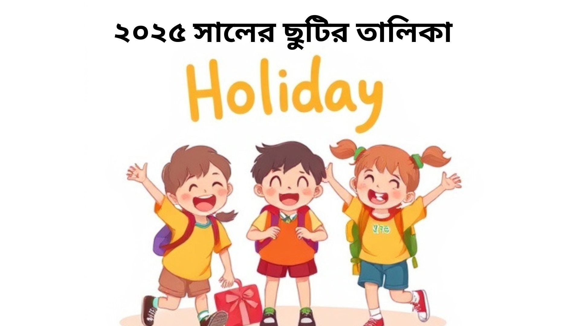 ২০২৫ সালের ছুটির তালিকা