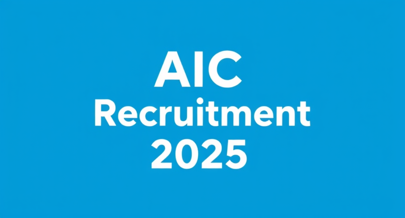 AIC Recruitment 2025 - Management Trainee Posts