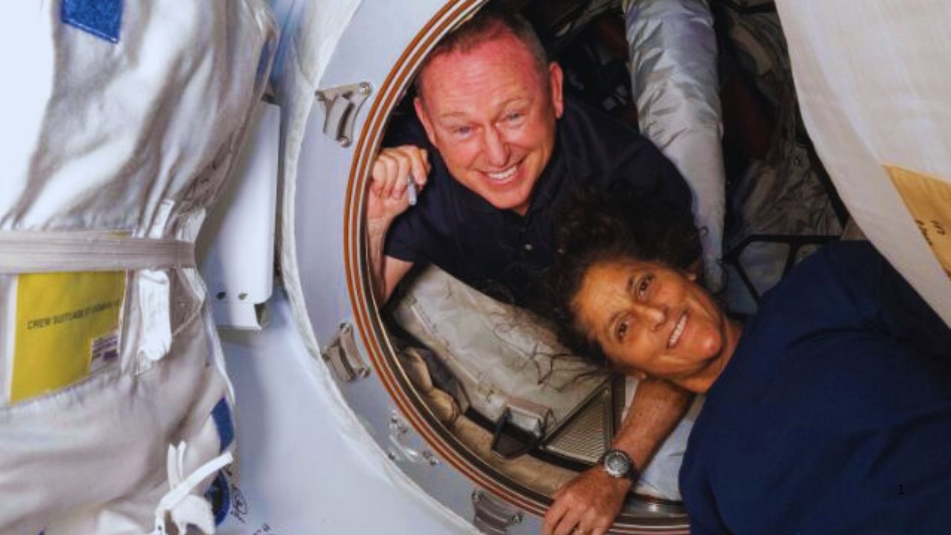 NASA Astronauts Sunit Williams and Butch Wilmore on International Space Station.