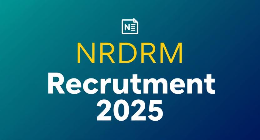 NRDRM Recruitment 2025 Notification for Computer Operators and Other Posts