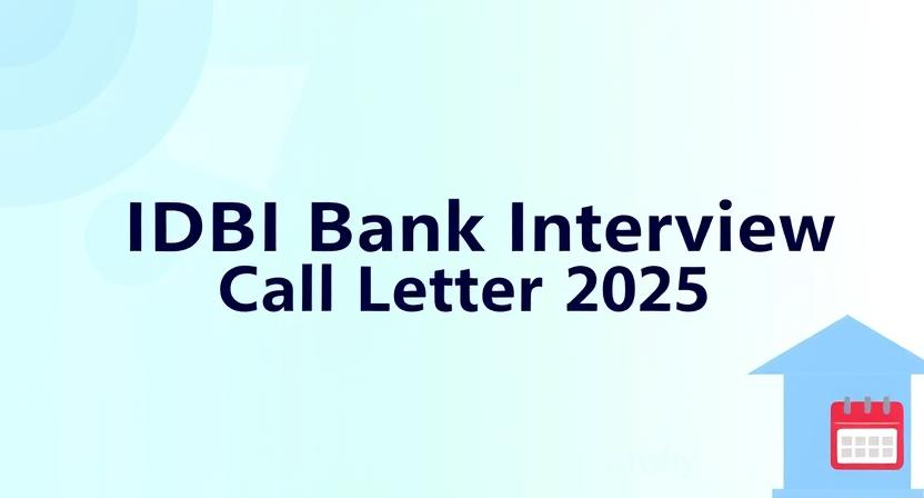 IDBI Junior Assistant Manager Interview Call Letter 2025 Download