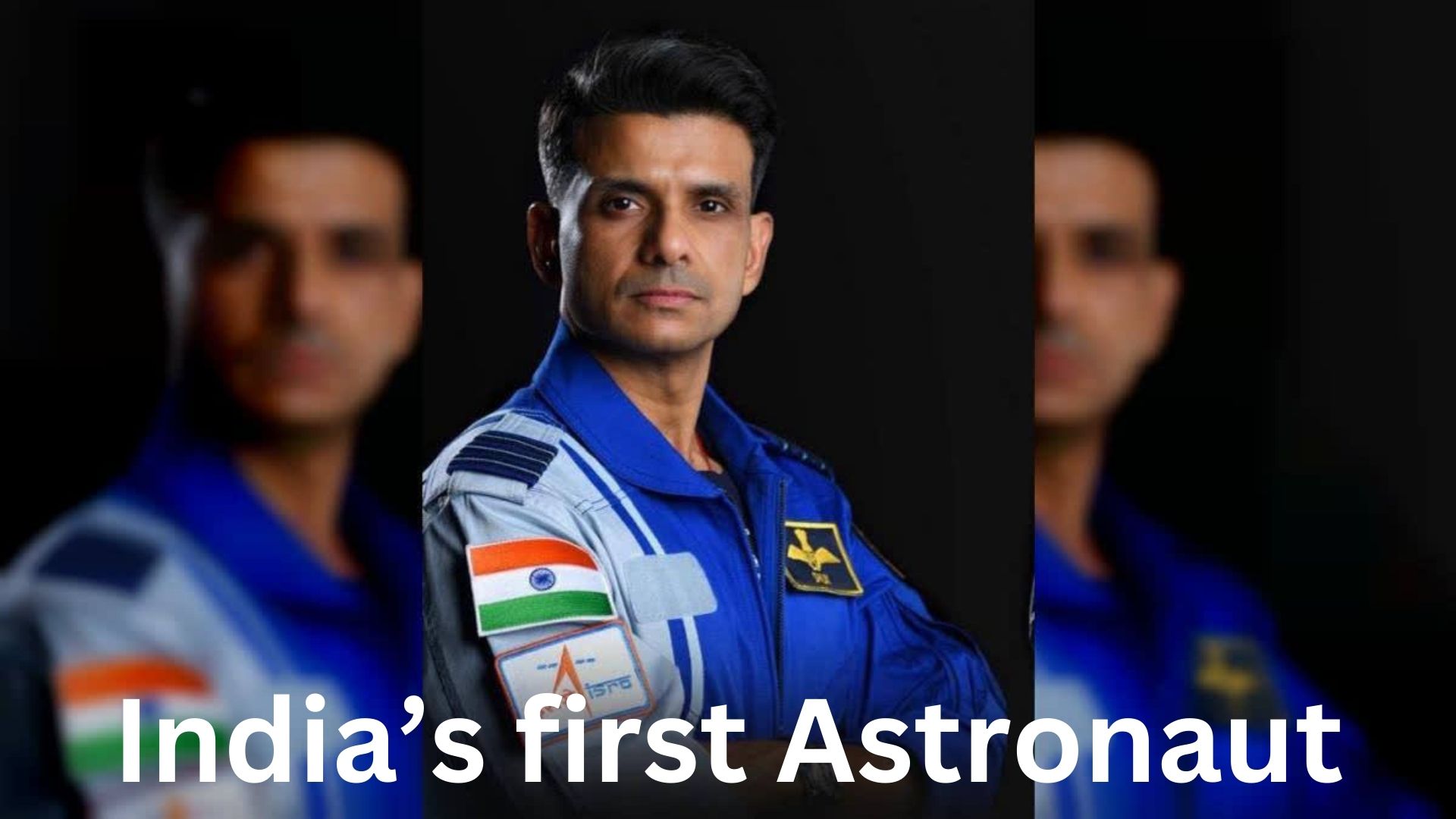 Group Captain Shubhanshu Shukla, India's first astronaut to visit the ISS, with his mission crew members."